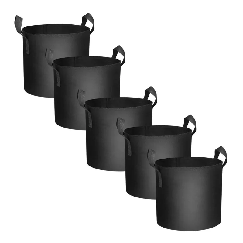Pack of 5 - 5 Gallon Grow Bags - Spider Farmer — LightUp Lighting LED General Lighting  