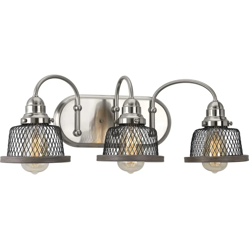 Tilley Collection Three-Light Bath Vanity Light — Progress Lighting LED Wall Lights  