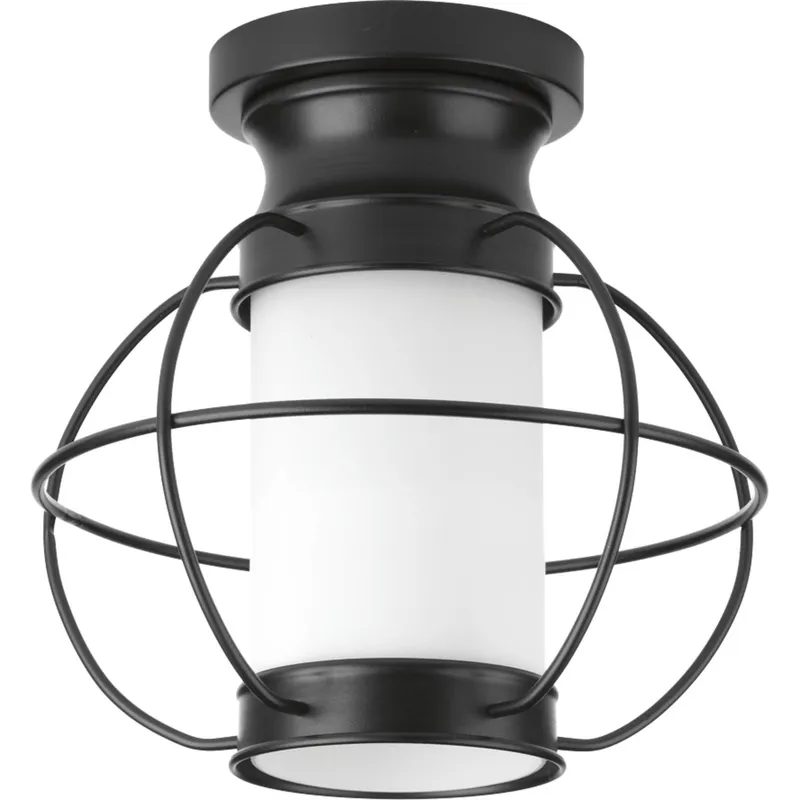 Haddon Collection One-Light Flush Mount — Progress Lighting LED Post Top Lights  