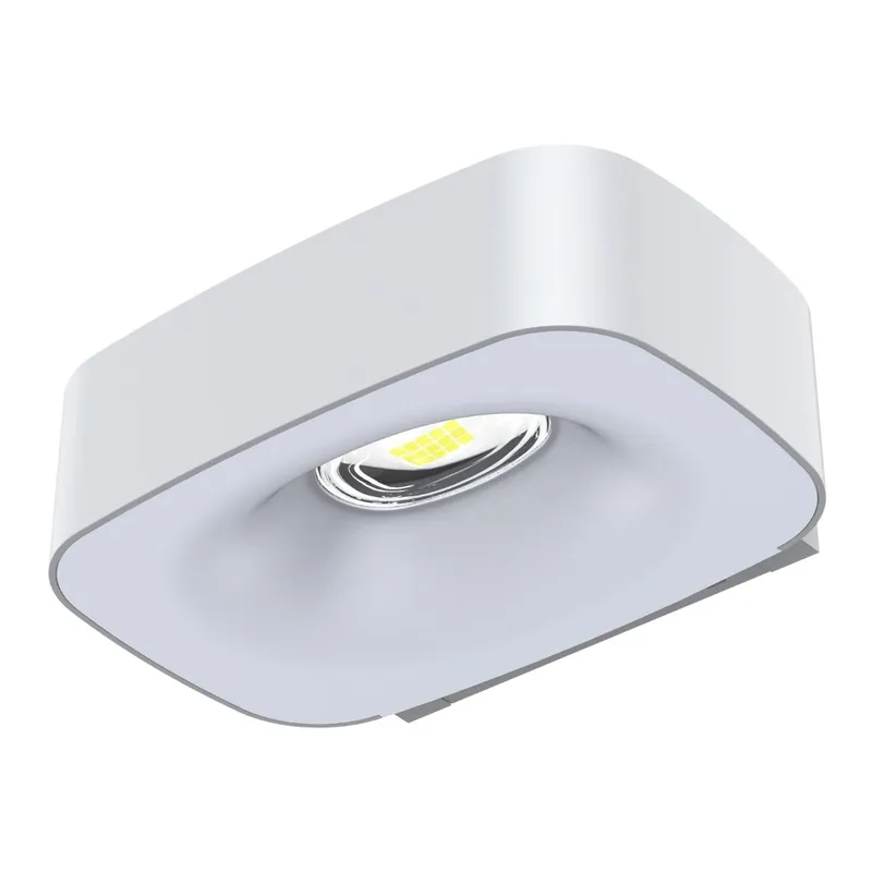 Solar LED Mini Up/Down Wall Light - White Finish - 4000K - LumeGen — LightUp Lighting LED Wall Lights  4000K