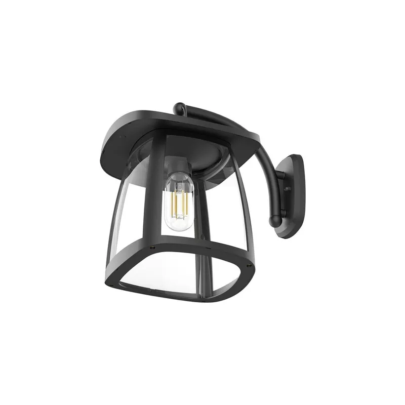 Solar LED Garden Lantern Wall Light - Black Finish - 4000K - LumeGen — LightUp Lighting LED Wall Lights 2.0W 4000K