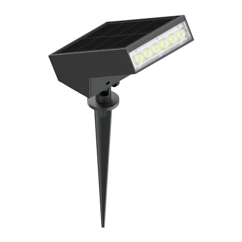Solar LED Flag or Pathway Spot Light - 500 Lumens - 3000K - Black Finish - LumeGen — LightUp Lighting LED Bollards & Pathway Lights  3000K