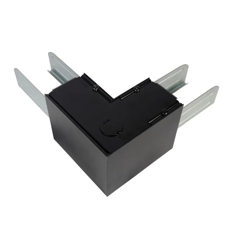 L-Joiner for LumeGen Suspended Linear Lights - Black Finish — LightUp Lighting LED Linear Lights  