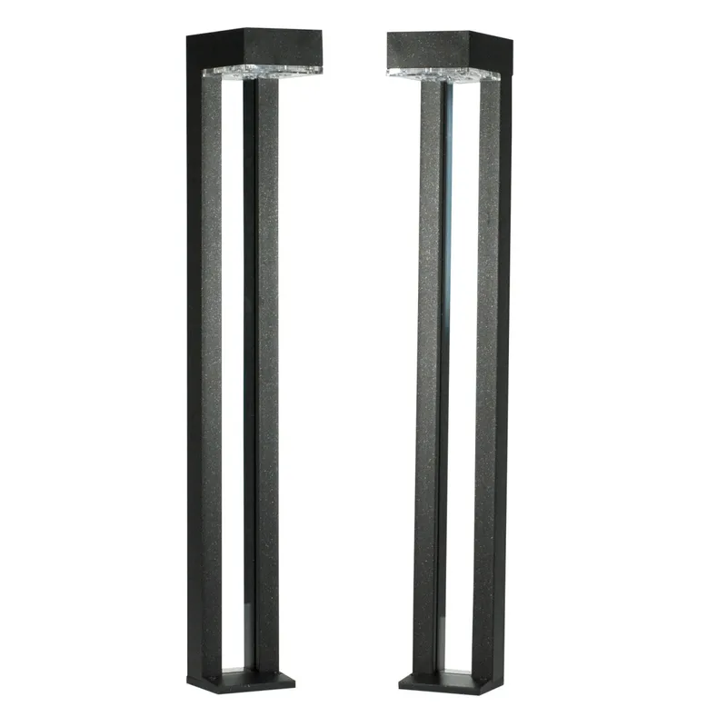 2-Pack Solar LED Bollard Light - 50 Lumens - 3000K - LumeGen — LightUp Lighting LED Bollards & Pathway Lights 1.0W 3000K