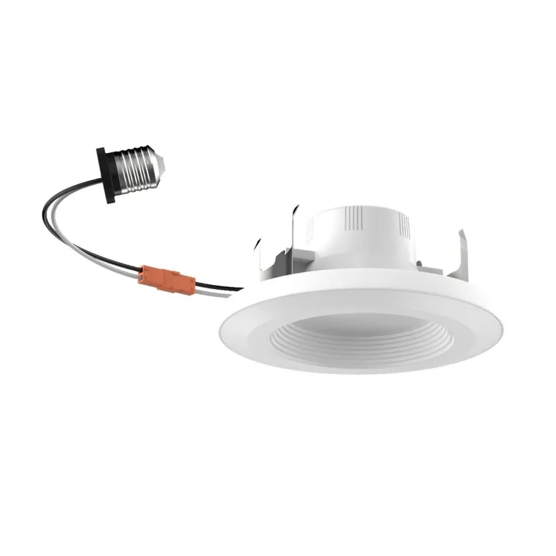Case of 6 - 6in LED Recessed Retrofit w/ Night Light - 9W - 650 Lumens - E26 Base - Energetic Lighting — LightUp Lighting LED Downlights 9.0W 2000K