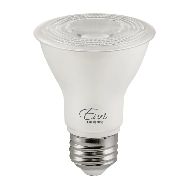CASE OF 12 - 2PK LED PAR20 Bulbs - 7W - 500 Lumens - Euri Lighting (24 TOTAL BULBS) — LightUp Lighting LED Bulbs & Lamps 7.0W 2700K