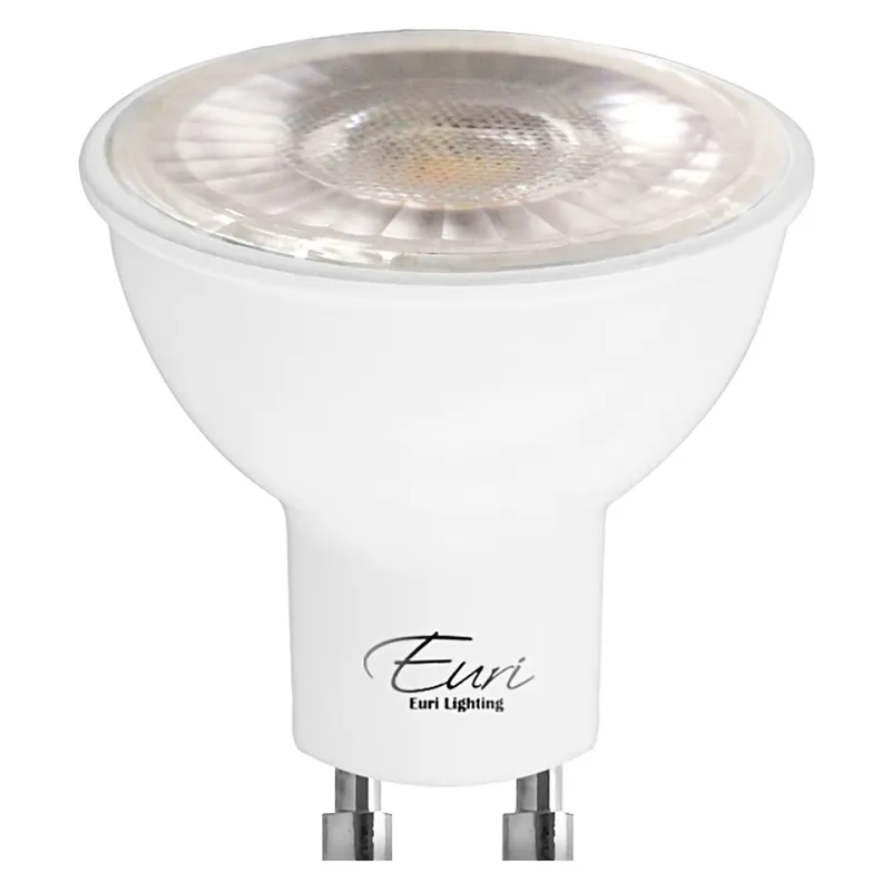 CASE OF 24 - LED PAR16 GU10 Base - 7 Watt - 50W Equiv. - Dimmable - 500 Lumens - Euri Lighting (12 Packs of 2 Bulbs) — LightUp Lighting LED Bulbs & Lamps 7.0W 2700K