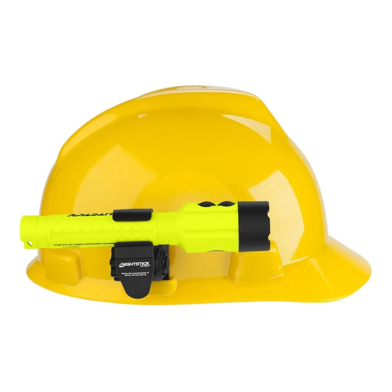 Nightstick Intrinsically Safe Dual-Light Flashlight Kit w/Magnet & Helmet Mounts - 2 AA (not included) - Green - UL913 / ATEX — LightUp Lighting LED General Lighting  