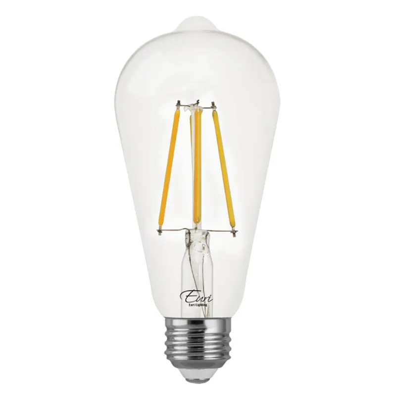 CASE OF 24 - LED ST19 Filament - 7 Watt - Dimmable - 75W Equiv - 800 Lumens - Euri Lighting — LightUp Lighting LED Bulbs & Lamps 7.0W 2700K