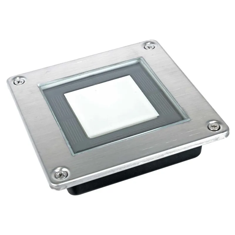 LED Solar Square Deck Light for outdoor driveway, garden, path, patio, or lawn - LumeGen — LightUp Lighting LED Bollards & Pathway Lights  