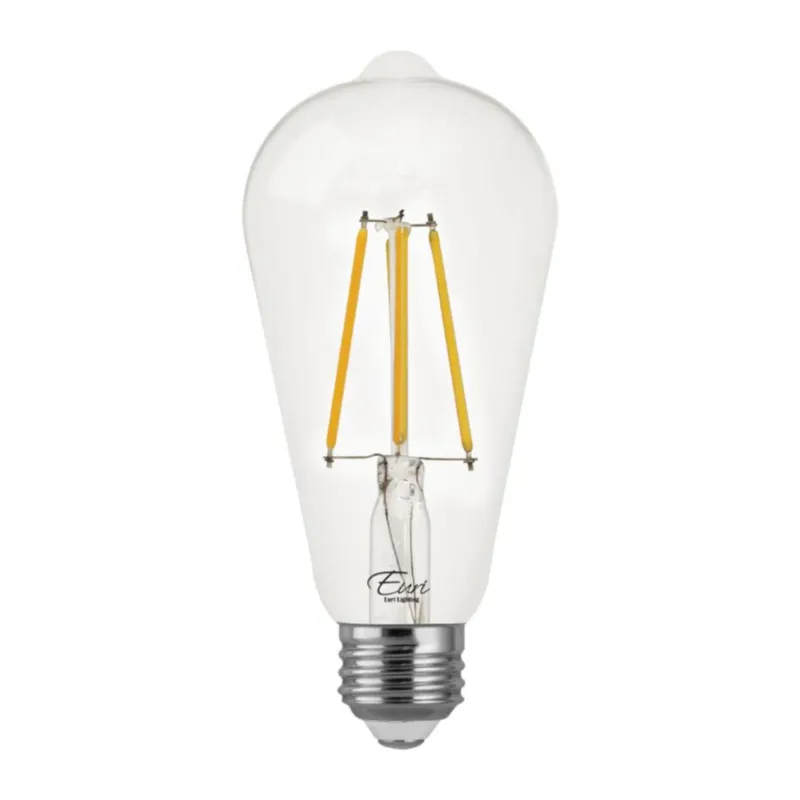 LED ST19 Filament - 7 Watt - Dimmable - 75W Equiv - 800 Lumens - 3000K - Euri Lighting — LightUp Lighting LED Bulbs & Lamps 7.0W 3000K