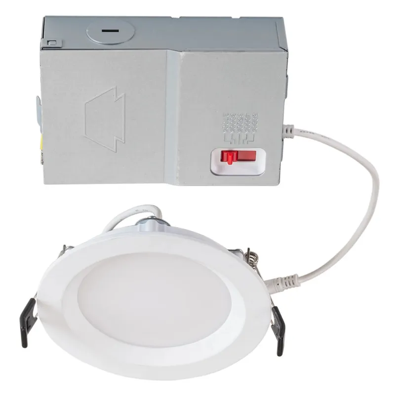 4in. LED Color Tunable Recessed Wafer Downlight - 9W - 2700K/3000K/3500K/4000K/5000K - Keystone — LightUp Lighting LED Downlights 9.0W 2700K