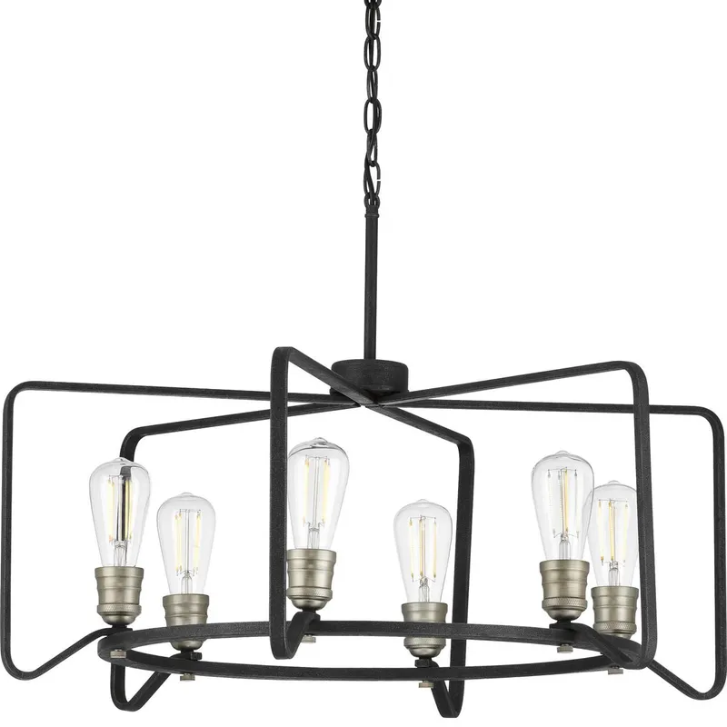 Foster Collection Six-Light Chandelier Light — Progress Lighting LED Landscape Lights  
