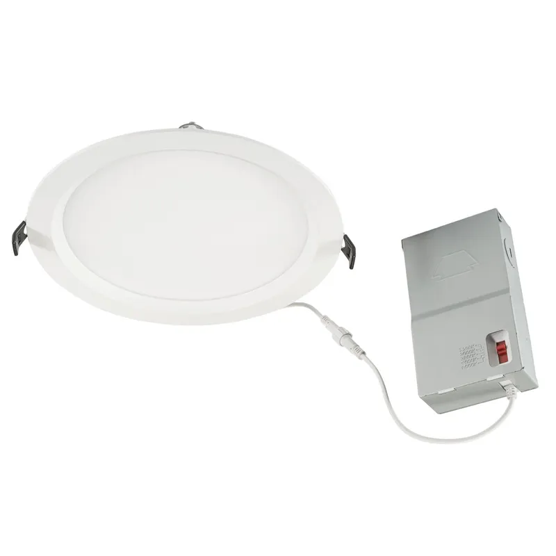 8in. LED Color Tunable Recessed Wafer Downlight - 23W - 2700K/3000K/3500K/4000K/5000K - Keystone — LightUp Lighting LED Downlights 23.0W 2700K