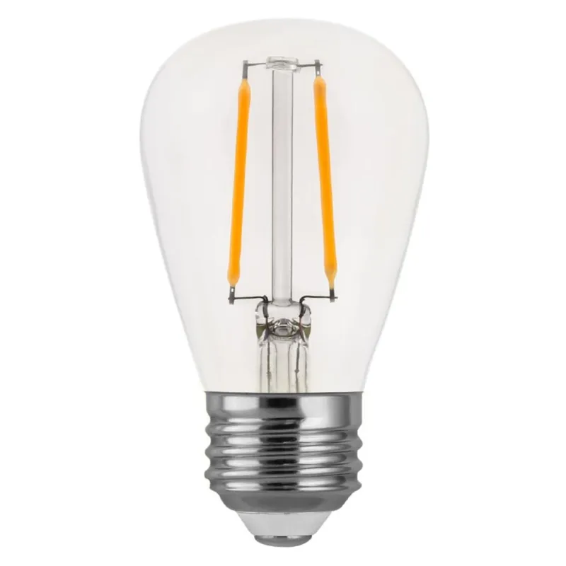 LED S14 Filament Bulb - 2W - 180 Lumens - 2700K - Euri Lighting — LightUp Lighting LED Bulbs & Lamps 2.0W 2700K