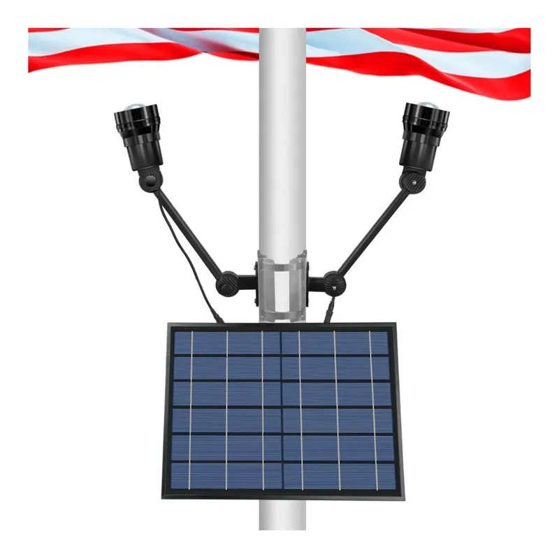 Solar LED Adjustable Flag Light - High Output 3W Cree LEDs - LumeGen — LightUp Lighting LED General Lighting 3.0W 