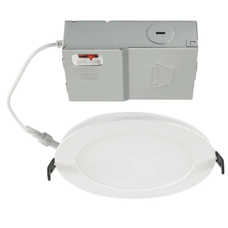 6in. LED Color Tunable Slim Wafer Downlight - 13W - 2700K/3000K/3500K/4000K/5000K - Keystone — LightUp Lighting LED Downlights 13.0W 2700K