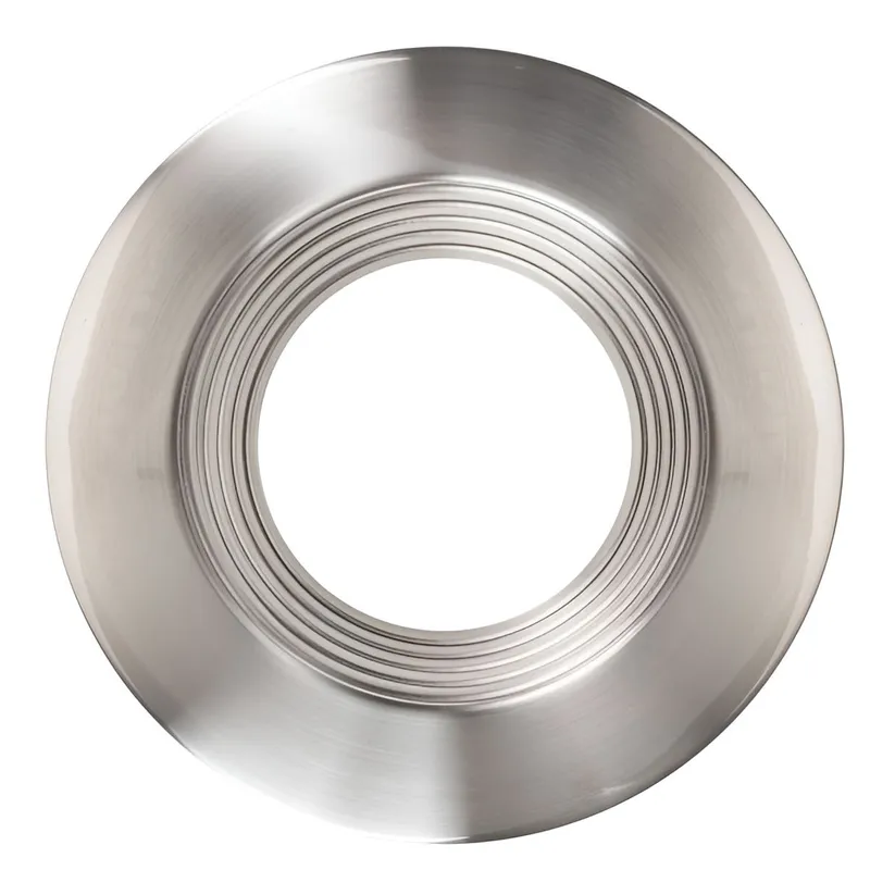 4in. Interchangeable Trim for Baffled Retrofit Downlights - Brushed Nickel - Keystone — LightUp Lighting LED Downlights  