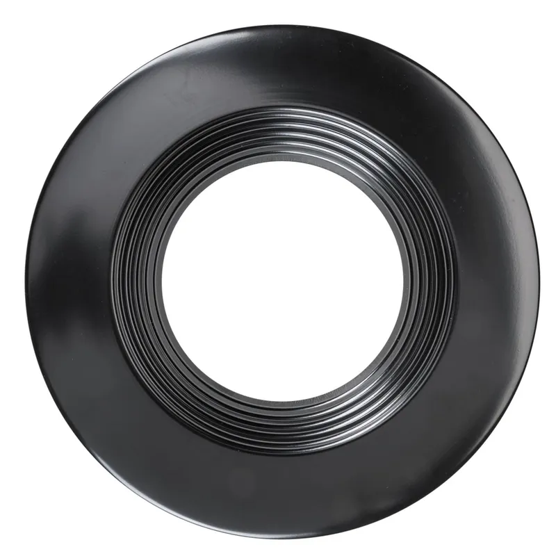 4in. Interchangeable Trim for Baffled Retrofit Downlights - Matte Black - Keystone — LightUp Lighting LED Downlights  