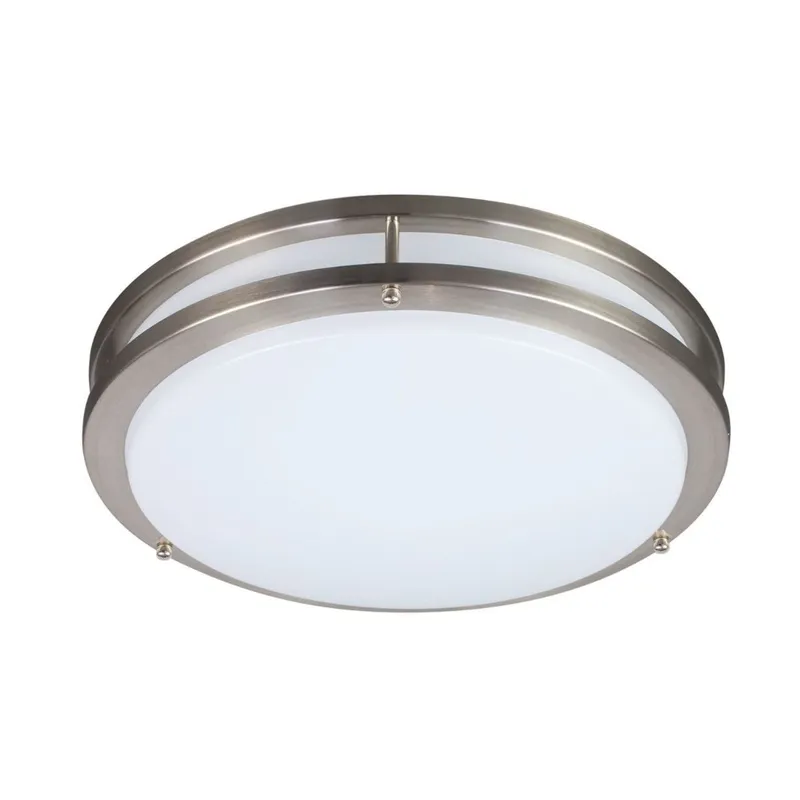Case of 6 - 18in LED Round Metal-Trim Ceiling Light - Watt Adjustable up to 32W - Color Selectable - Energetic Lighting — LightUp Lighting LED Ceiling Lights 32.0W 3000K