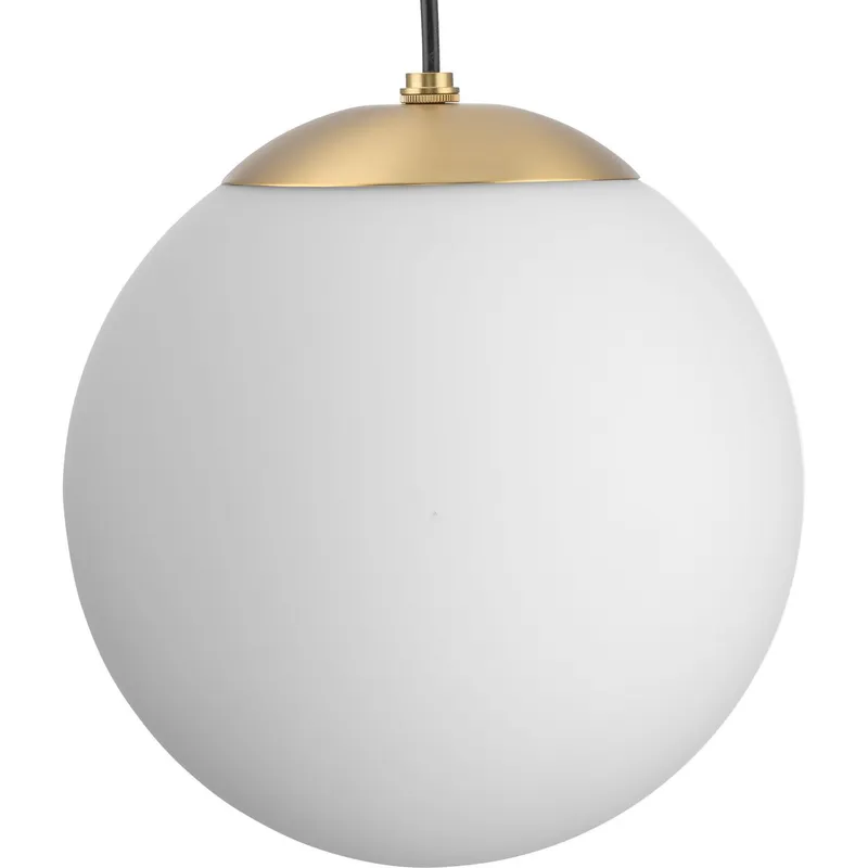 Atwell Collection Opal Glass Globe Medium Hanging Pendant Light — Progress Lighting LED Landscape Lights  