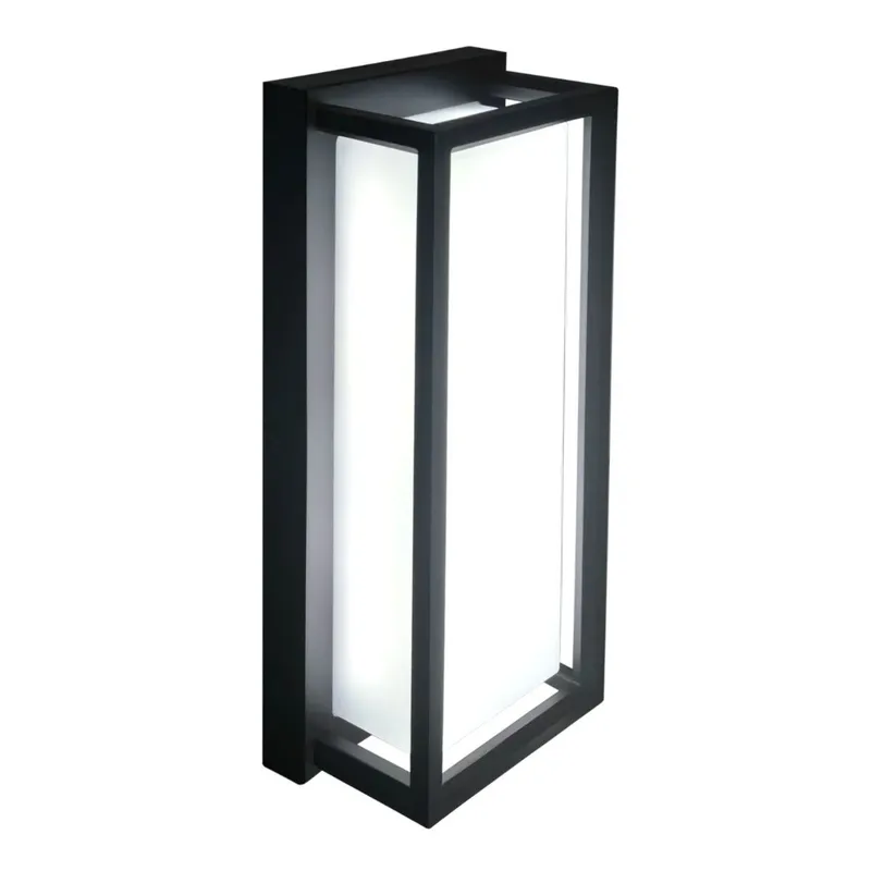 LED Modern Frame Wall Light - Indoor or Outdoor - 15W - 1200 Lumens - Color Tunable - Black Finish - LumeGen — LightUp Lighting LED Wall Lights 15.0W 2200K