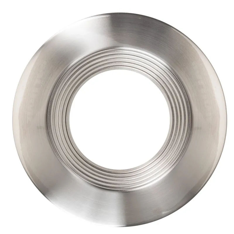 4in. Interchangeable Trim for Retrofit Downlights - Brushed Nickel - Keystone — LightUp Lighting LED Downlights  