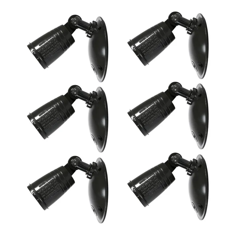 Case of 6 - All-Pro Single-Head Floodlight - 150W Max - Bronze Finish — LightUp Lighting LED Flood Lights 150.0W 