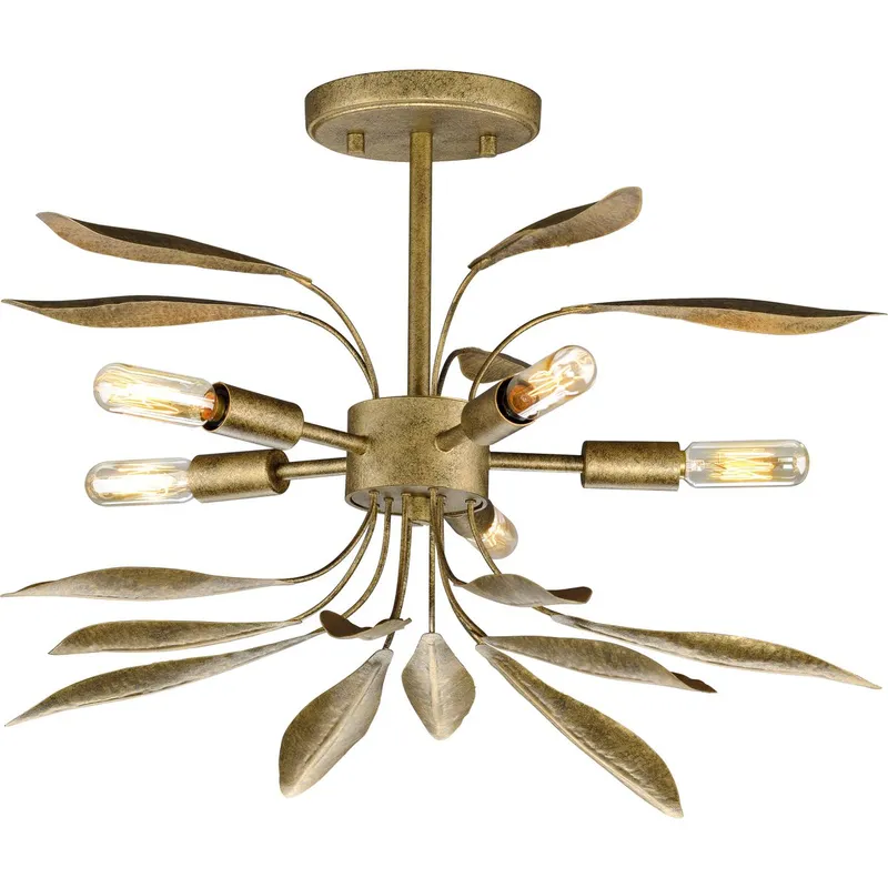 Mariposa Collection Five-Light Convertible Semi-Flush Ceiling or Hanging Pendant Light — Progress Lighting LED Landscape Lights  