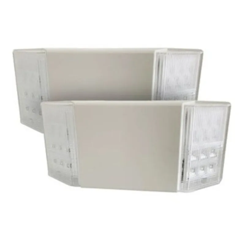 Case of 2 - LED H3 Dual Head Emergency Light - 200 Lumens - 90 Min. Emergency Operation - 120/277V - Beyond LED Technology — LightUp Lighting LED Exit & Emergency 3.6W 6000K