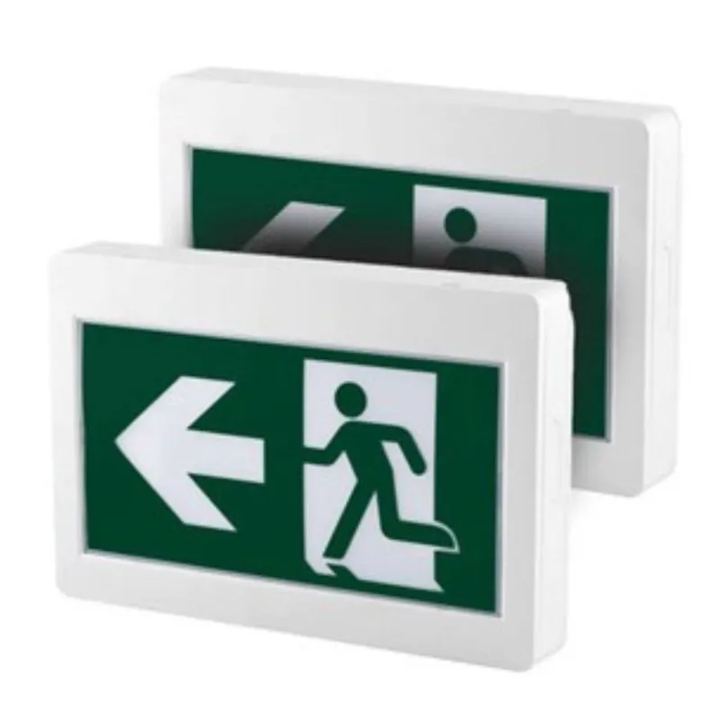 Case of 2 - LED H3 Running Man Exit Sign - 90-Minute Emergency Runtime - Beyond LED Technology — LightUp Lighting LED Exit & Emergency 3.5W 6000K