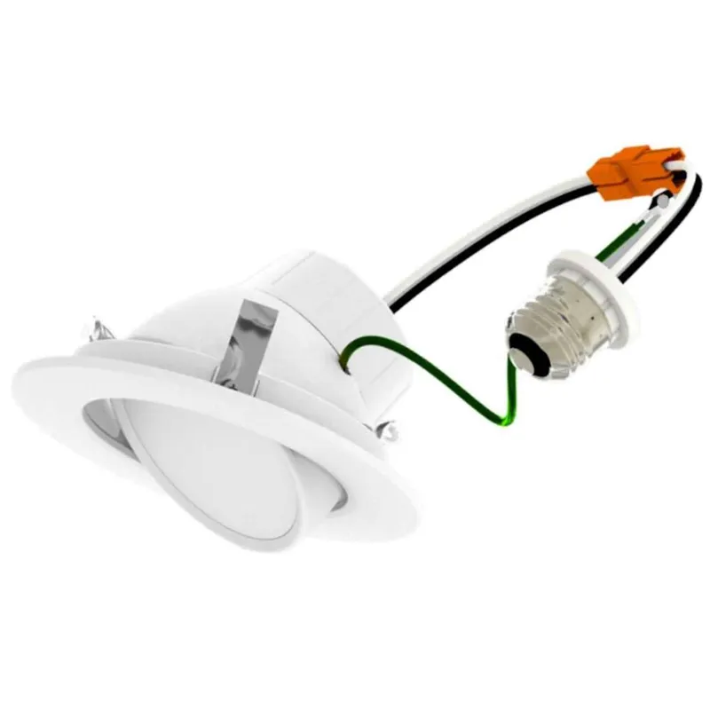 4in. LED Color Tunable Retrofit Downlight Gimbal Trim - 8W - 2700K/3000K/3500K/4000K/5000K - Keystone — LightUp Lighting LED Downlights 8.0W 2700K