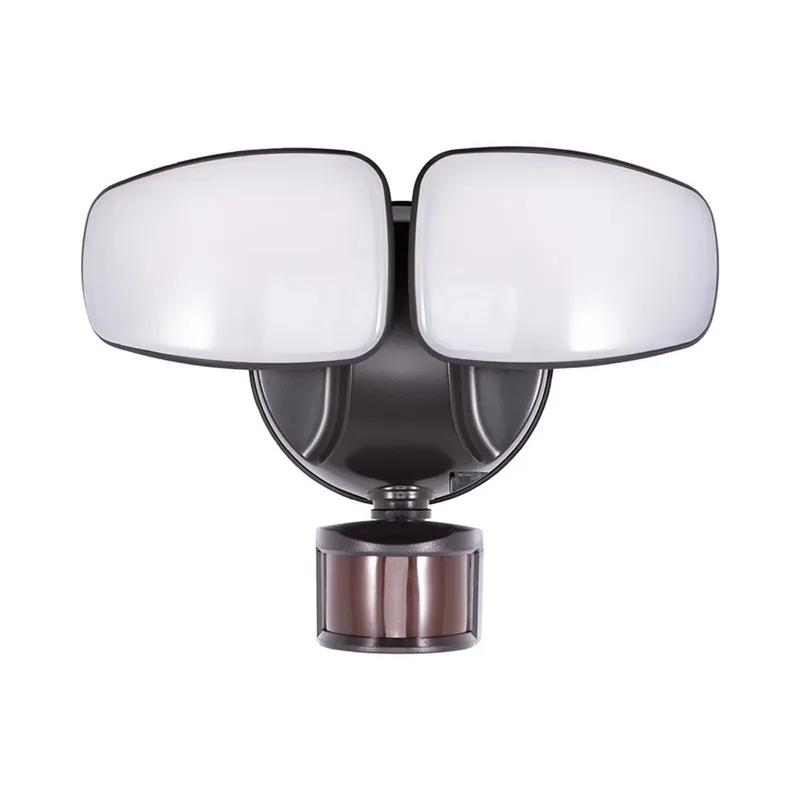 Motion-Activated Color Tunable LED 2-Head Flood Light - 35W - 3000 Lumens - Euri Lighting — LightUp Lighting LED Flood Lights 35.0W 