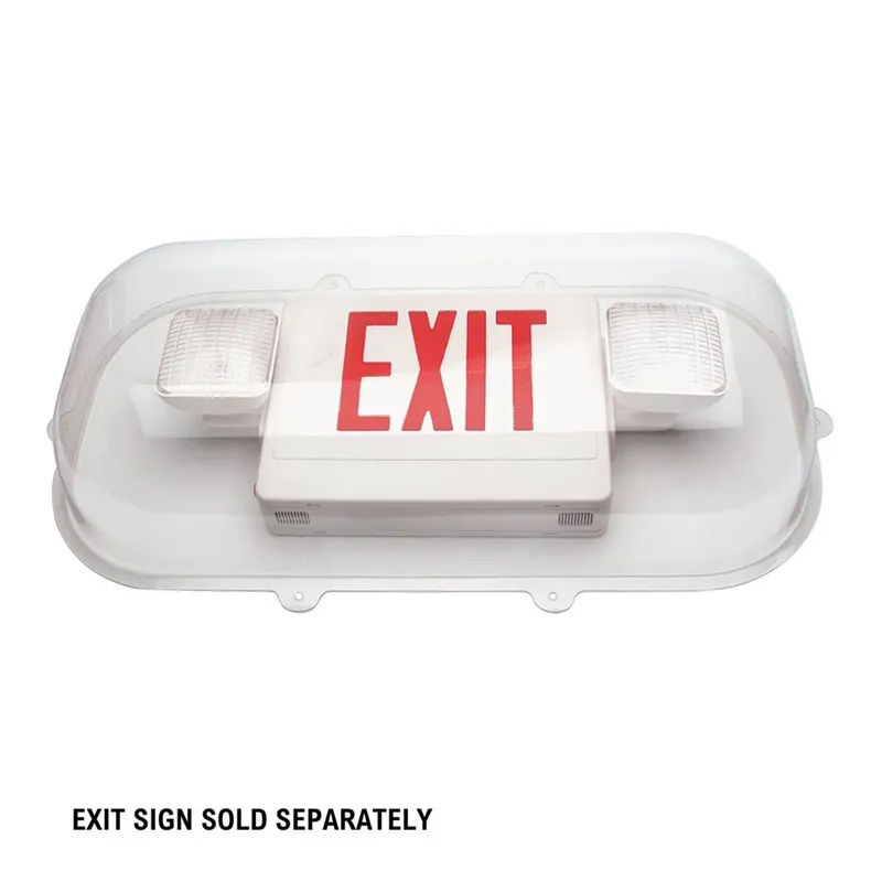 Large Vandal Shield for Emergency Exit Light Combos — LightUp Lighting LED Exit & Emergency  