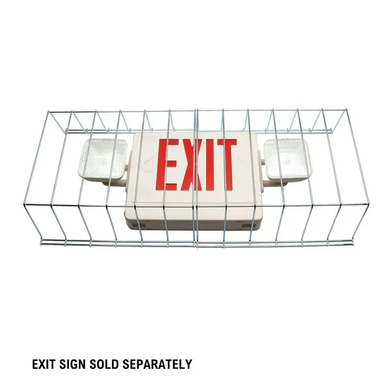 Large Wire Guard for Emergency Exit Lights — LightUp Lighting LED Exit & Emergency  