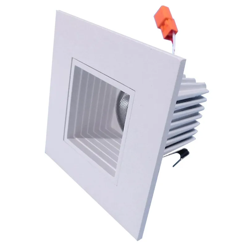 LED 2in. Round Baffle Inside with Square Trim - 9W - 3000K/4000K — LightUp Lighting LED General Lighting 9.0W 3000K