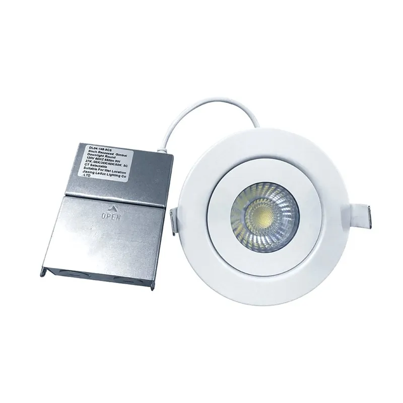 6in. LED Color Tunable Gimbal Downlight - 13W - 1000 Lumens - 2700K/3000K/3500K/4000K/5000K - Euri Lighting — LightUp Lighting LED Downlights 13.0W 2700K