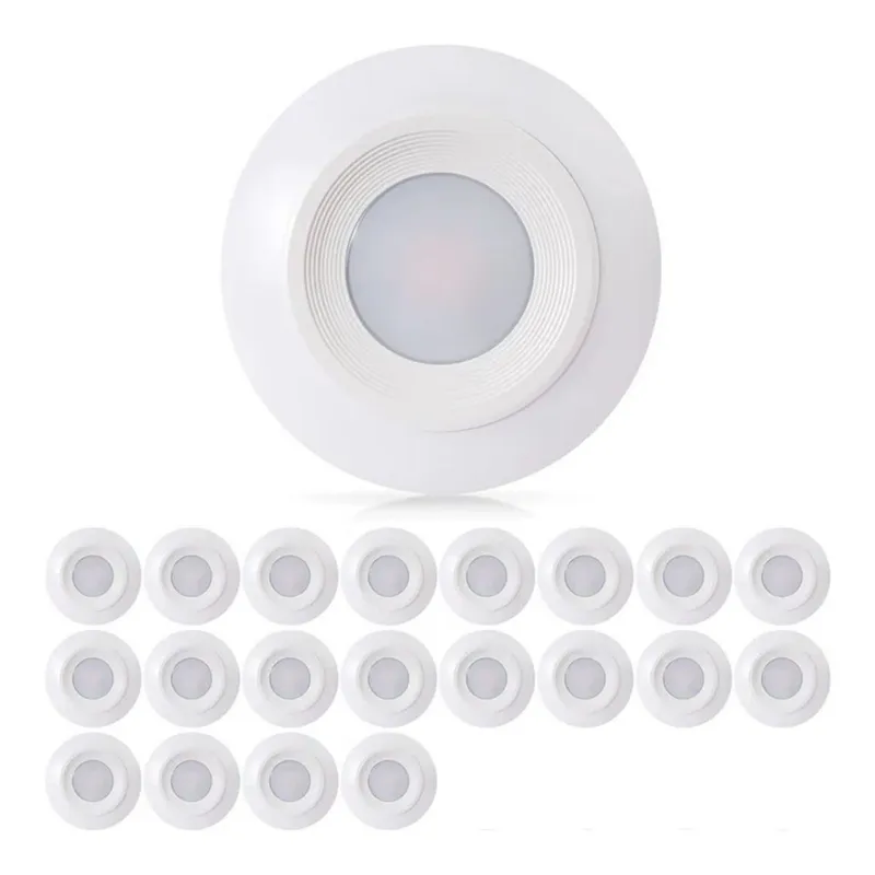 Case of 20 - 6in LED Disk Light - Wet Location - 9.5W - 800 Lumens - Energetic Lighting — LightUp Lighting LED General Lighting 9.5W 2700K