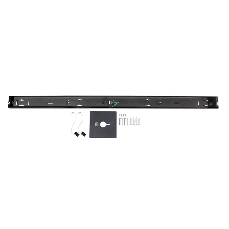 4ft. Surface Mount Kit for LumeGen Linear Light - Black Finish — LightUp Lighting LED Linear Lights  