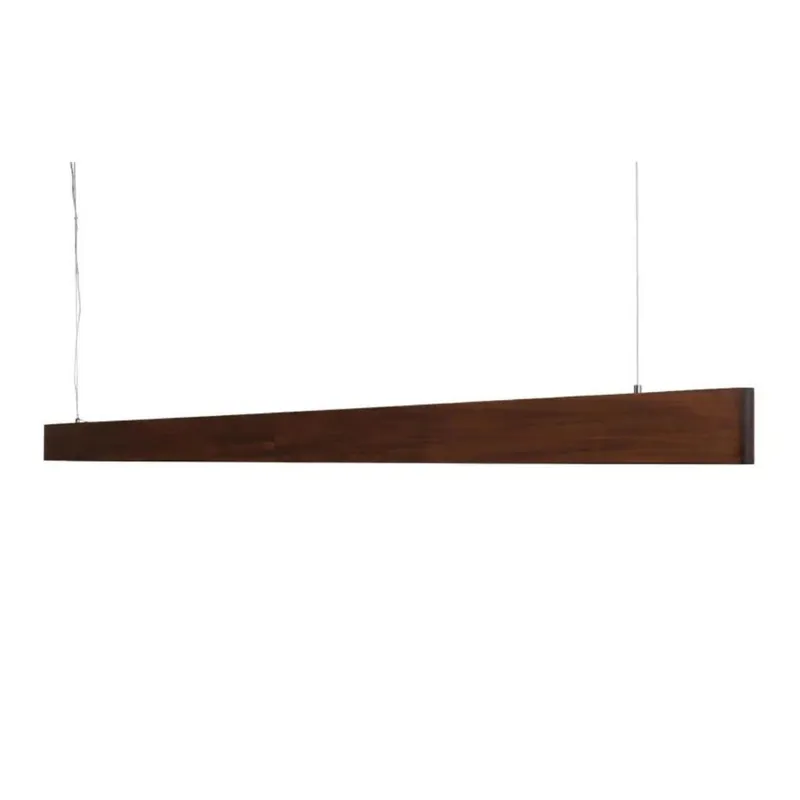 59in. Artisan Wood Collection Linear Pendant - 30W - 2850 Lumens - 3000K - Euri Lighting — LightUp Lighting LED Linear Lights 30.0W 3000K