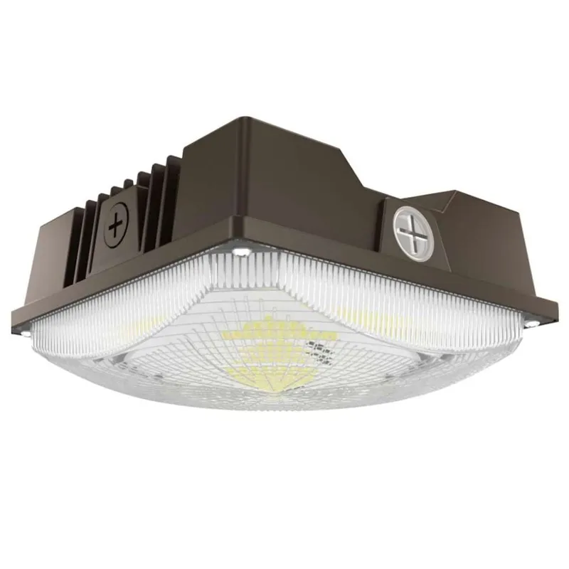 8in. LED Bronze Canopy Light - 40W - 5600 Lumens - 5000K - Keystone — LightUp Lighting LED Canopy Lights 40.0W 5000K