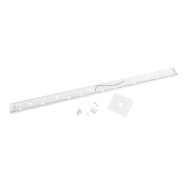 8ft. Surface Mount Kit for Keystone 8ft. Architectural Linear Lights - White — LightUp Lighting LED Linear Lights  