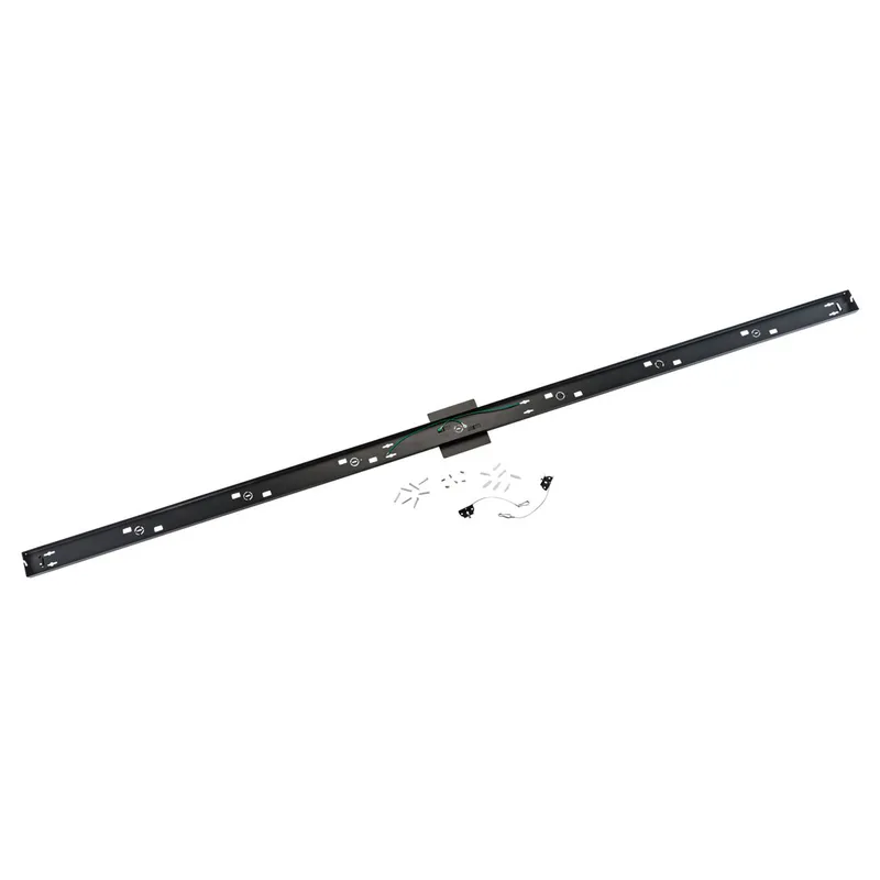 8ft Surface Mount Kit for Keystone 8ft Architectural Linear Lights - Black — LightUp Lighting LED Linear Lights  