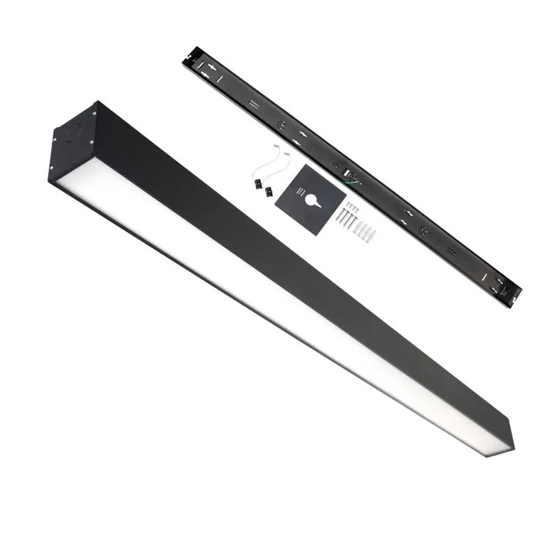 Surface Mount LED 4ft. Linear Light - 40 Watt - Color Tunable 3000K/4000K/5000K - Black Lamp Body - LumeGen — LightUp Lighting LED Linear Lights 40.0W 3000K
