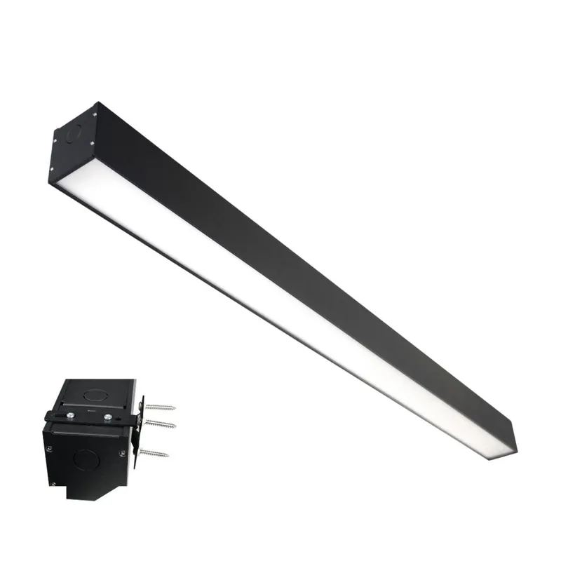 Wall Mount LED 4ft. Linear Light - 40 Watt - Color Tunable 3000K/4000K/5000K - Black Lamp Body - LumeGen — LightUp Lighting LED Linear Lights 40.0W 3000K