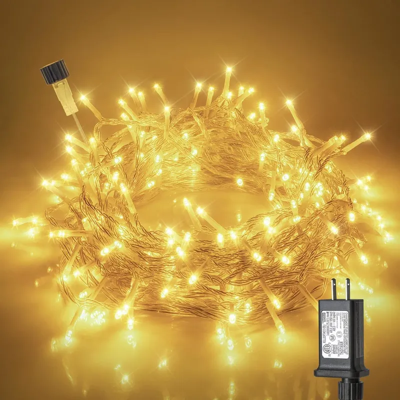 32ft. LED Fairy String Lights with 8 Light Modes - Warm White - IP65 Waterproof Rated — LightUp Lighting LED General Lighting 6.0W 
