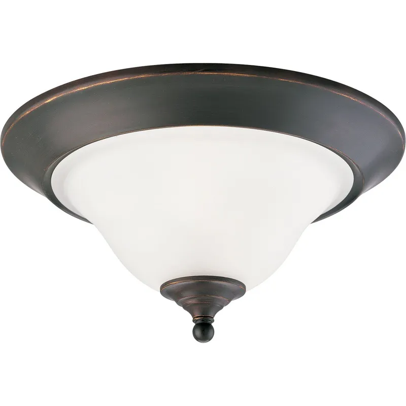 Trinity Collection Two-Light 15" Close-to-Ceiling — Progress Lighting LED Post Top Lights  
