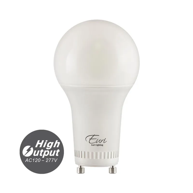 CASE OF 24 - LED A19 High Output Bulb GU24 Base - 14W - 1600 Lumens - Euri Lighting — LightUp Lighting LED Bulbs & Lamps 14.0W 2700K