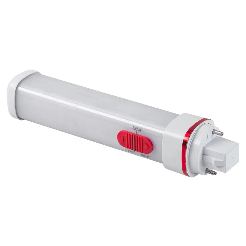 LED Color Tunable Horizontal 2-Pin PL Lamp - G24d Base - 8.5W - 2700K/4000K/5000K - Ballast Bypass - Keystone — LightUp Lighting LED Bulbs & Lamps 8.5W 2700K