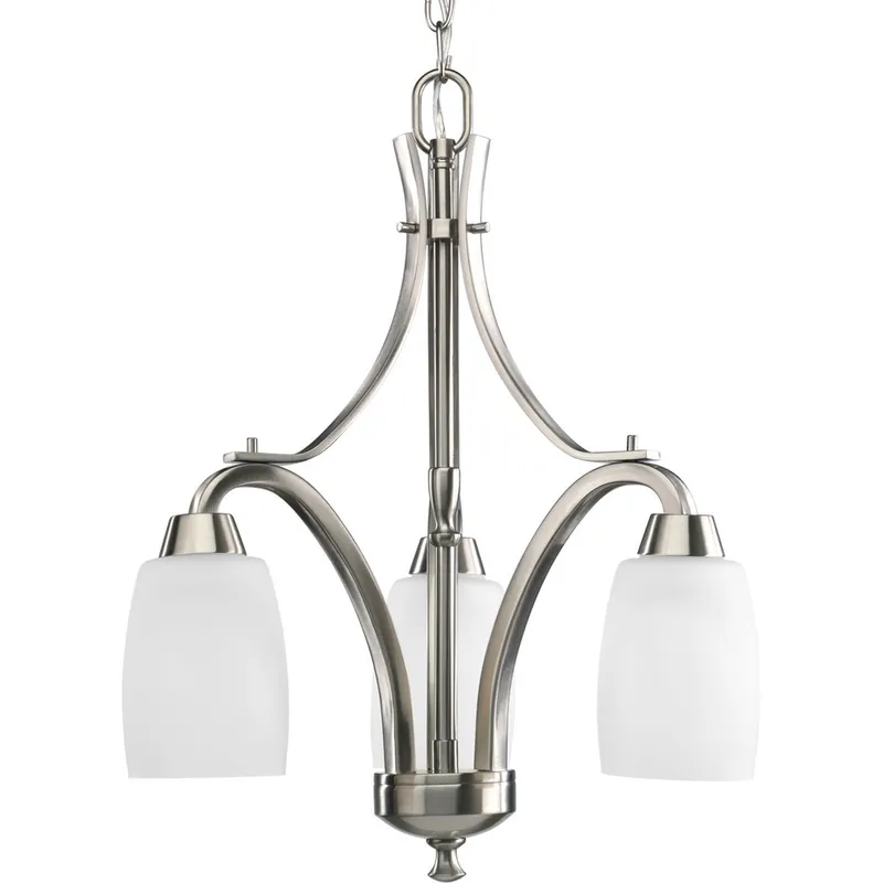 Wisten Collection Three-Light Etched Glass Chandelier Light — Progress Lighting LED Landscape Lights  